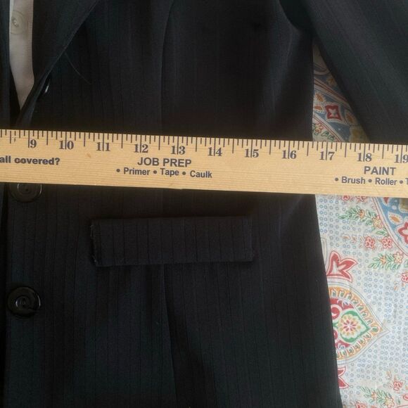 DJ SUMMERS 2 Piece white & black Jacket + Pant Suit Women's Size 6P VINTAGE - Picture 11 of 13